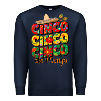 Navy cinco cinco cinco de mayo Premium Sweatshirt - CowGirlArtShop