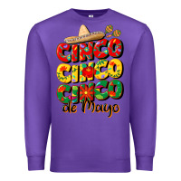 Purple cinco cinco cinco de mayo Premium Sweatshirt - CowGirlArtShop
