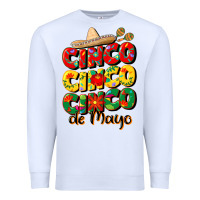 White cinco cinco cinco de mayo Premium Sweatshirt - CowGirlArtShop