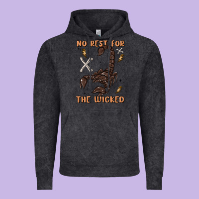 No Rest For The Wicked Vintage Hoodie Designed By Maliassmallbusiness