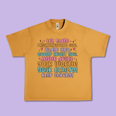 Let Them Urban Heavy Tee Designed By Maliassmallbusiness