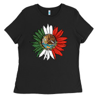 Black mexico sunflower Ladies Tee - HRA Design Shop
