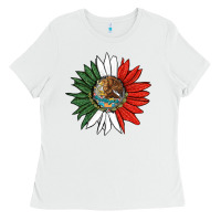 White mexico sunflower Ladies Tee - HRA Design Shop