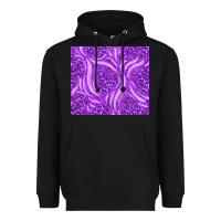 Black purple glitter with leopard pattern Heavyweight Hoodie - TumblerDesignByShophia