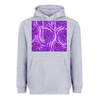 Heather Grey purple glitter with leopard pattern Heavyweight Hoodie - TumblerDesignByShophia