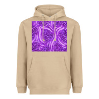 Mushroom purple glitter with leopard pattern Heavyweight Hoodie - TumblerDesignByShophia