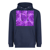 Navy purple glitter with leopard pattern Heavyweight Hoodie - TumblerDesignByShophia
