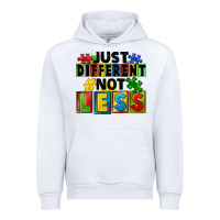 White just different not less Urban Hoodie - FaDigitalArtStudio