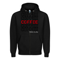 Black Coffee Makes Zipper Hoodie - Bettercallsaul