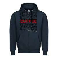 Navy Coffee Makes Zipper Hoodie - Bettercallsaul