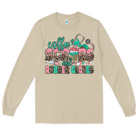 Mushroom coffee scrubs and rubber gloves Long Sleeve Tee - MaliasSmallBusiness