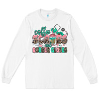 White coffee scrubs and rubber gloves Long Sleeve Tee - MaliasSmallBusiness