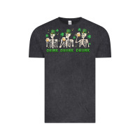 Vintage Black drink drank drunk st. patricks day skeletons Vintage Tee - MaliasSmallBusiness