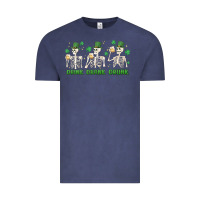 Vintage Denim drink drank drunk st. patricks day skeletons Vintage Tee - MaliasSmallBusiness