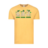 Vintage Mustard drink drank drunk st. patricks day skeletons Vintage Tee - MaliasSmallBusiness