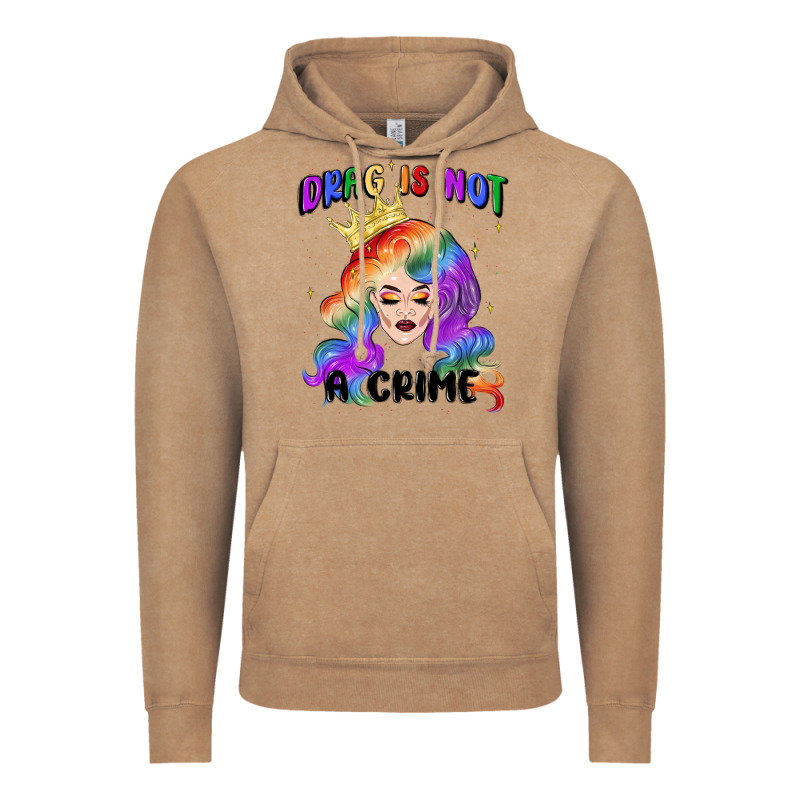Drag Is Not A Crime Fabulous Drag Queen Vintage Hoodie by MaliasSmallBusiness | Teevron