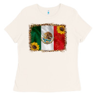 Bone mexico flag background Ladies Tee - HRA Design Shop