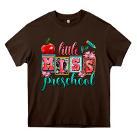 Chocolate Brown little miss preschool Heavy Core Tee - AdoDesignShop