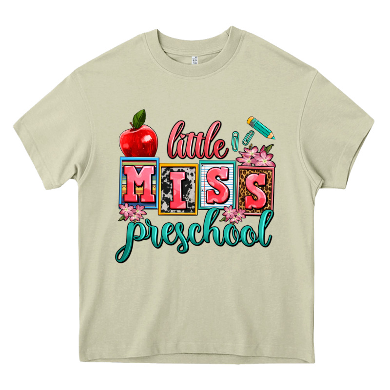 Little Miss Preschool Heavy Core Tee by AdoDesignShop | Teevron