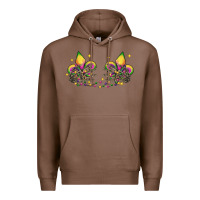 Chestnut skeleton hands mardi gras Premium Hoodie - CowGirlArtShop