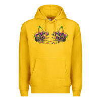 Lemon skeleton hands mardi gras Premium Hoodie - CowGirlArtShop