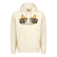 Sandshell skeleton hands mardi gras Premium Hoodie - CowGirlArtShop