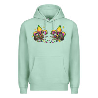 Seafoam skeleton hands mardi gras Premium Hoodie - CowGirlArtShop