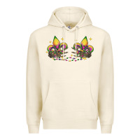 Tofu skeleton hands mardi gras Premium Hoodie - CowGirlArtShop