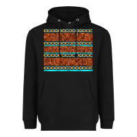 Black tooled leather and aztec Heavyweight Hoodie - TumblerDesignByShophia