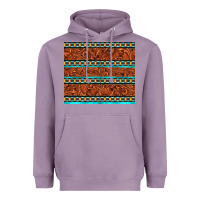 Lavender tooled leather and aztec Heavyweight Hoodie - TumblerDesignByShophia
