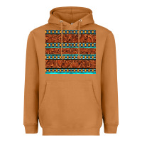 Meerkat tooled leather and aztec Heavyweight Hoodie - TumblerDesignByShophia