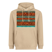 Mushroom tooled leather and aztec Heavyweight Hoodie - TumblerDesignByShophia