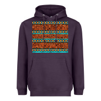 Plum tooled leather and aztec Heavyweight Hoodie - TumblerDesignByShophia