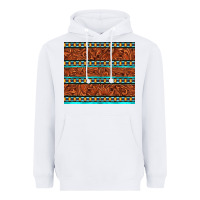 White tooled leather and aztec Heavyweight Hoodie - TumblerDesignByShophia