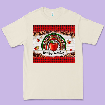 Merry Teacher Premium Tee Designed By Adodesignshop