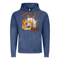 Vintage Denim everything's fine Vintage Hoodie - MaliasSmallBusiness
