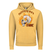 Vintage Mustard everything's fine Vintage Hoodie - MaliasSmallBusiness