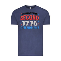 Vintage Denim united states second 1776 amendment Vintage Tee - MaliasSmallBusiness