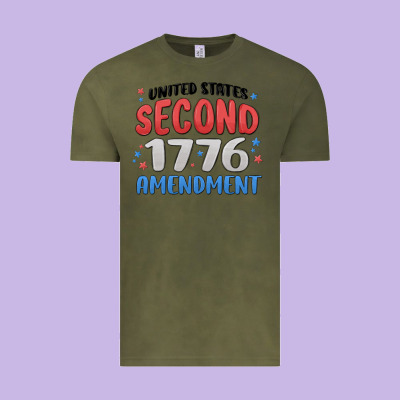 United States Second 1776 Amendment Vintage Tee Designed By Maliassmallbusiness