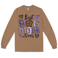Toasted Coconut best dog mom ever Long Sleeve Tee - MaliasSmallBusiness