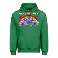 Emerald Lgbtq Acceptance Will Calm Your Soul Urban Hoodie - BundleAndBundleShop