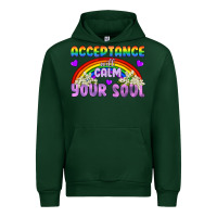 Forest Green Lgbtq Acceptance Will Calm Your Soul Urban Hoodie - BundleAndBundleShop