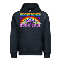 Navy Lgbtq Acceptance Will Calm Your Soul Urban Hoodie - BundleAndBundleShop