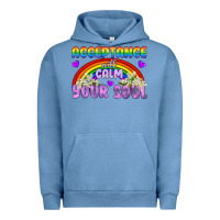 Pigment Pebble Blue Lgbtq Acceptance Will Calm Your Soul Urban Hoodie - BundleAndBundleShop