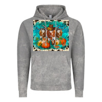 Cloud Rock fall longhorn cows Vintage Hoodie - RanaPortraitStore