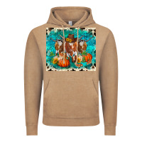 Vintage Coffee fall longhorn cows Vintage Hoodie - RanaPortraitStore
