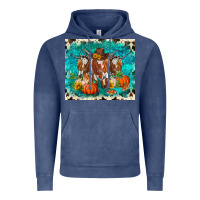 Vintage Denim fall longhorn cows Vintage Hoodie - RanaPortraitStore