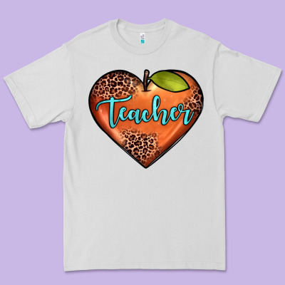 Teacher Heart Premium Tee Designed By Jahusdesignshop