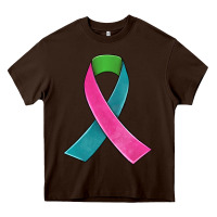 Chocolate Brown metastatic breast cancer ribbon Heavy Core Tee - JahusDesignShop