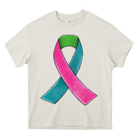 Metastatic Breast Cancer Ribbon Heavy Core Tee | Teevron